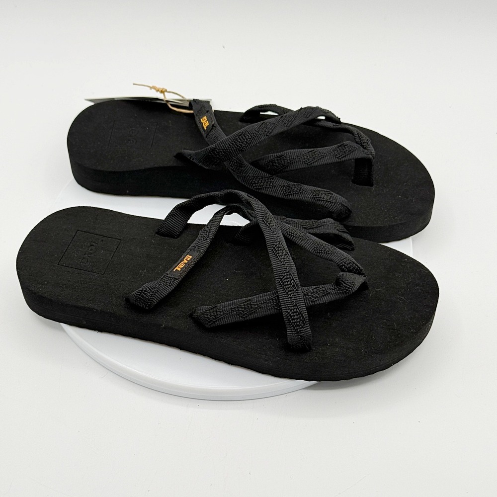 Teva Olowahu Flip Flop Sandal 'Black' / Size 5 Womens / NEW